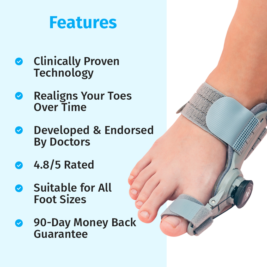 bunion fix night splint features with doctor endorsement