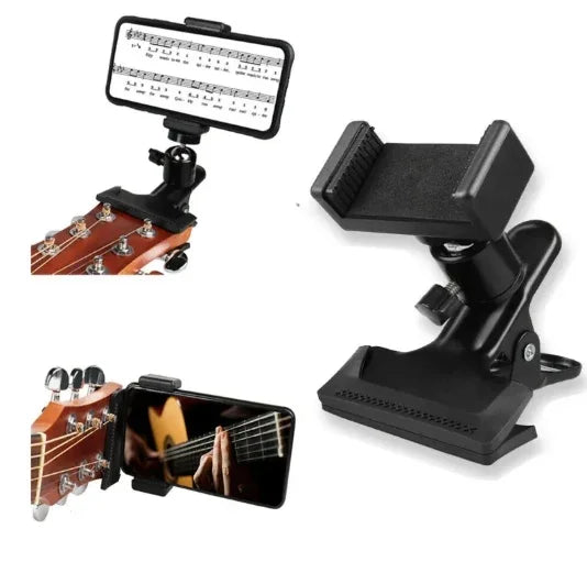 Soporte de Móvil con Pinza para Guitarra