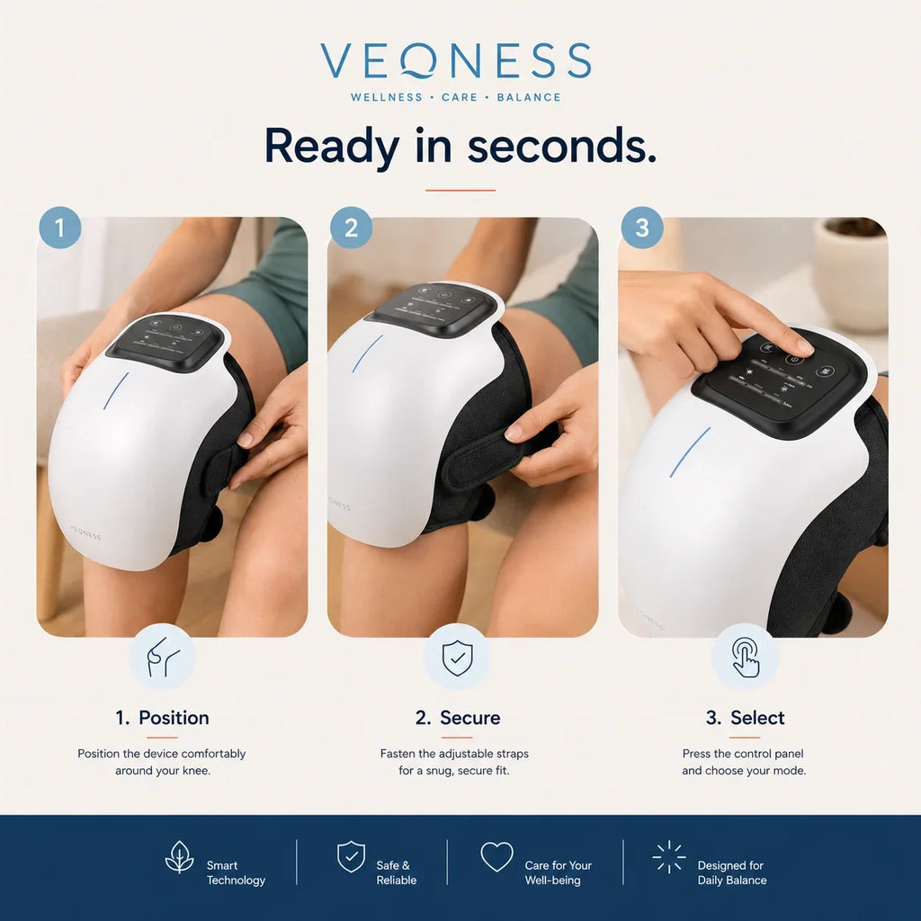 VEONESS Knee Massager — ready in seconds